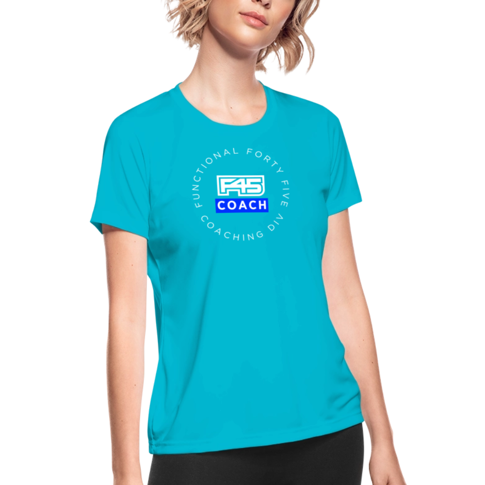 Women's Coach Performance Shirt - turquoise
