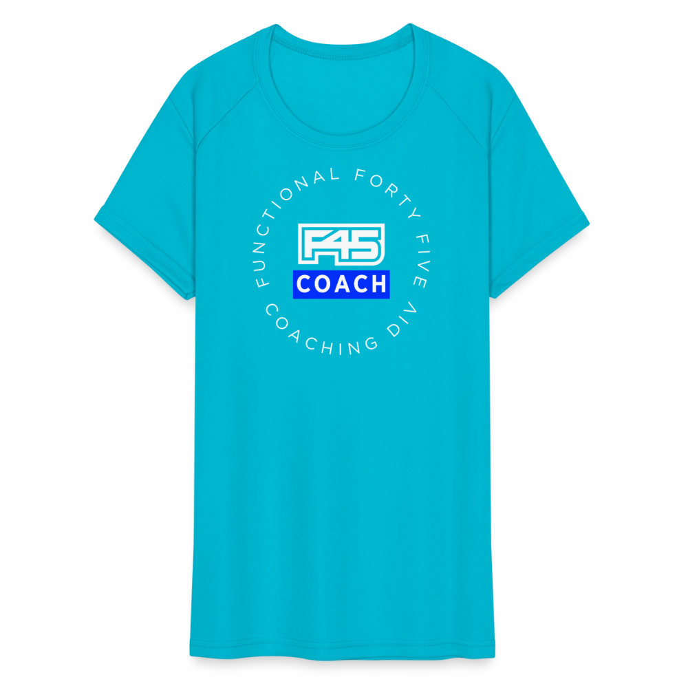 Women's Coach Performance Shirt - turquoise