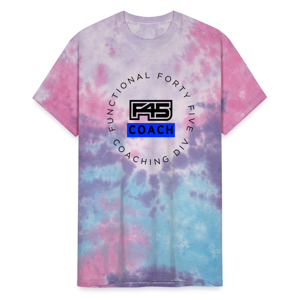 Unisex Tie Dye Coach T-Shirt (Blue logo) (5 colors) - cotton candy