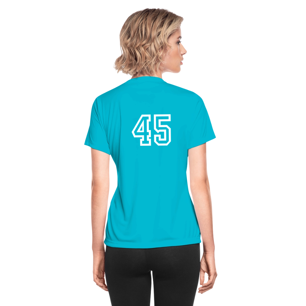 Women's Coach Performance Shirt - turquoise