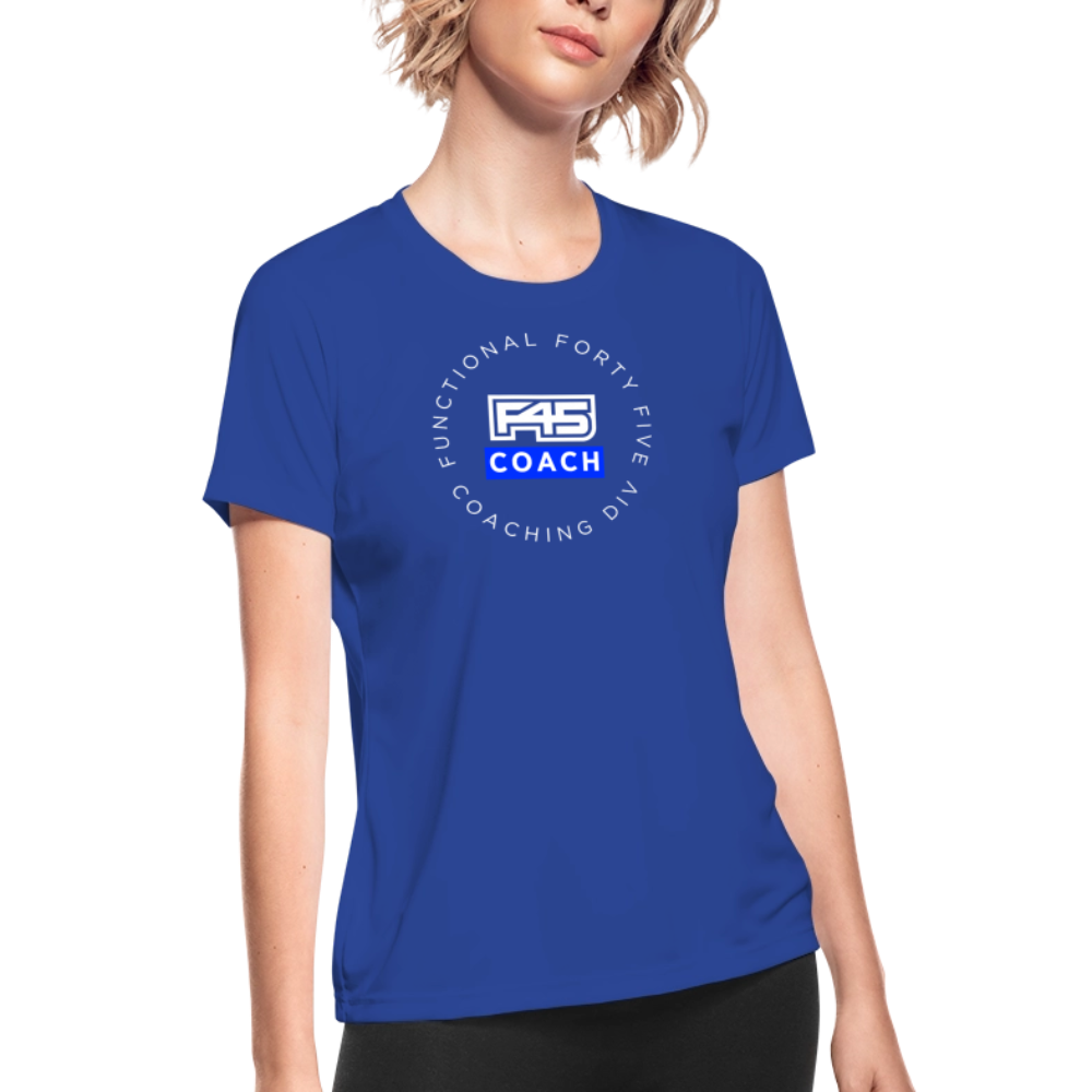 Women's Coach Performance Shirt - royal blue