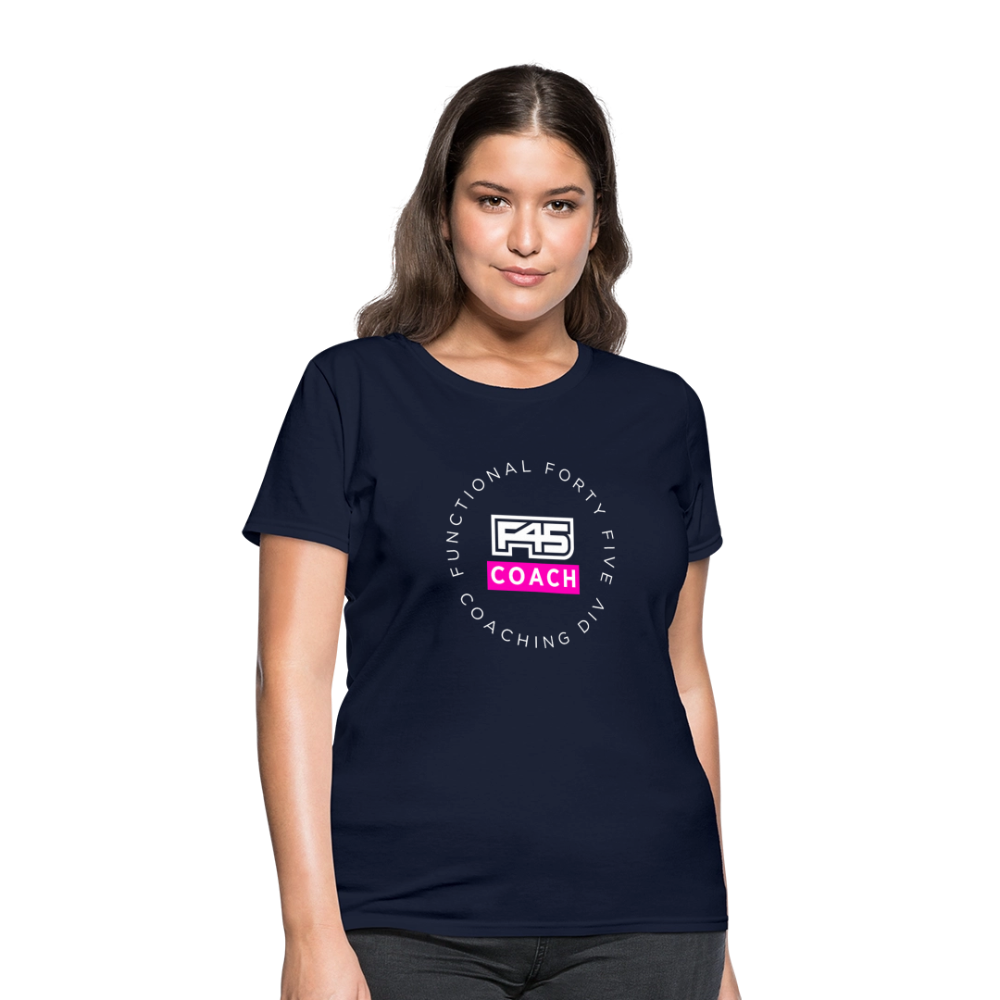 Women's Coach T-Shirt (Pink) - navy