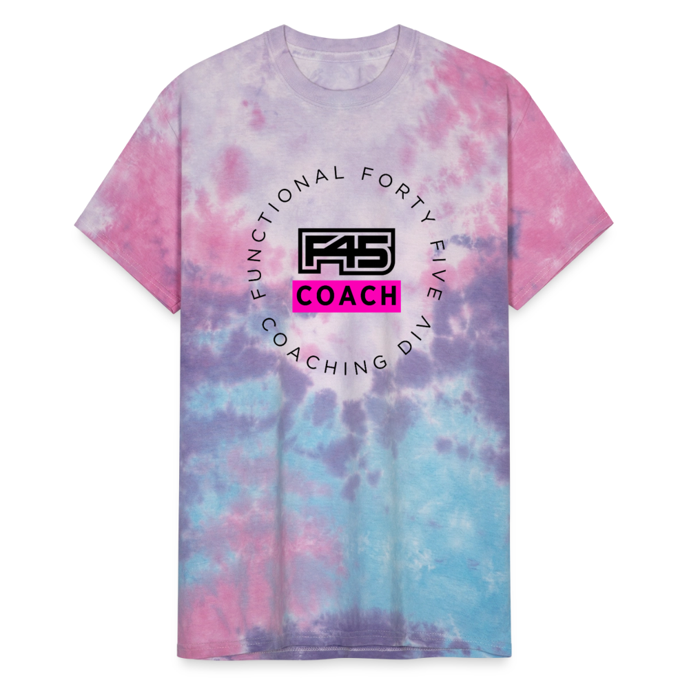 Unisex Tie Dye Coach T-Shirt (Pink logo) (5 colors) - cotton candy