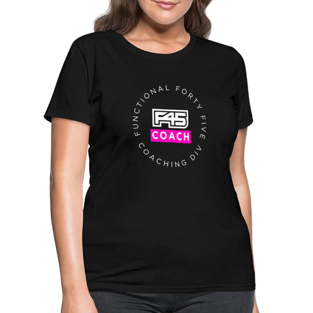 Women's Coach T-Shirt (Pink) - black