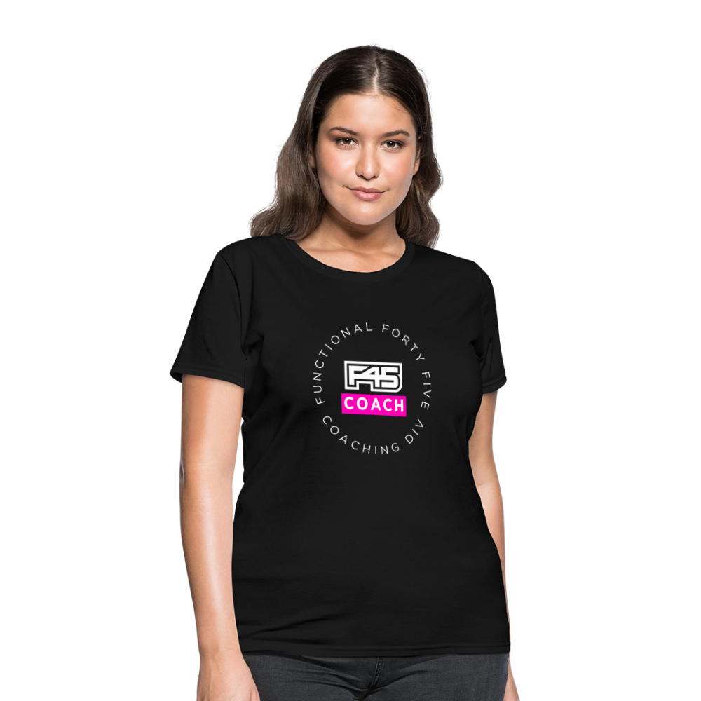 Women's Coach T-Shirt (Pink) - black