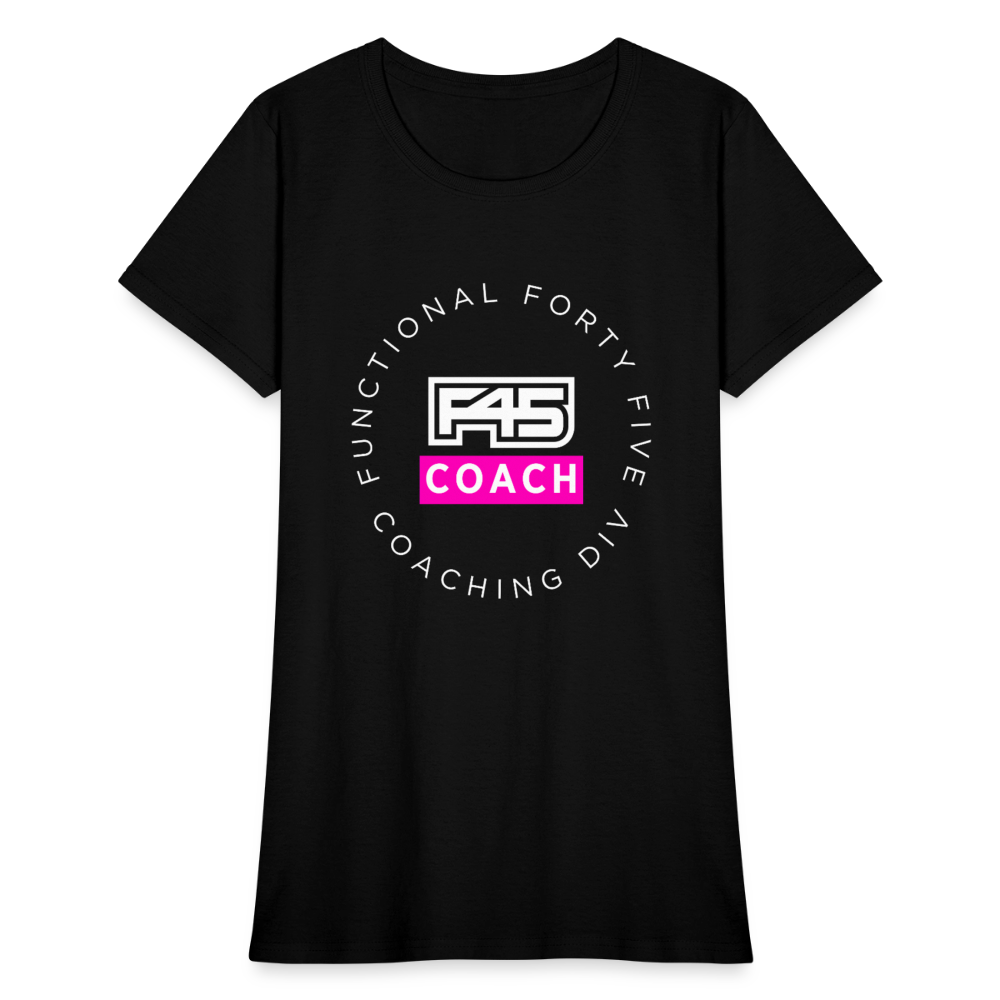 Women's Coach T-Shirt (Pink) - black
