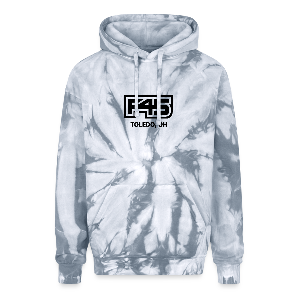 Unisex Tie Dye Hoodie (4 colors) - spider silver