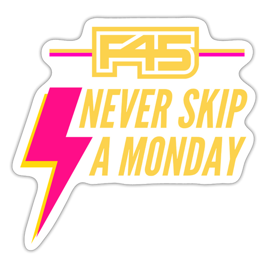 Never Skip A Monday (Lemonade) - white matte
