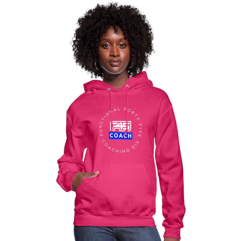 Women's Coach Hoodie - fuchsia