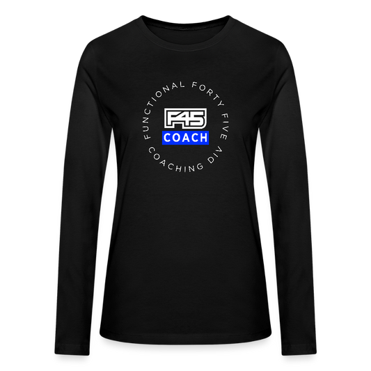Women's Coach Long Sleeve T-Shirt - black