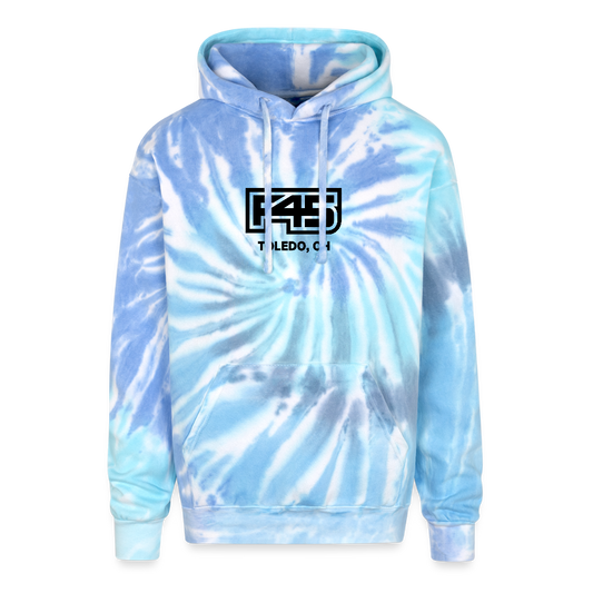 Unisex Tie Dye Hoodie (4 colors) - blue lagoon