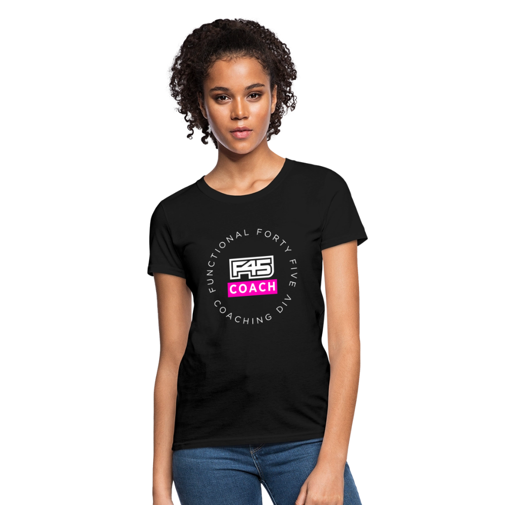 Women's Coach T-Shirt (Pink) - black